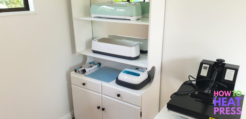 cricut machine storage with easypress