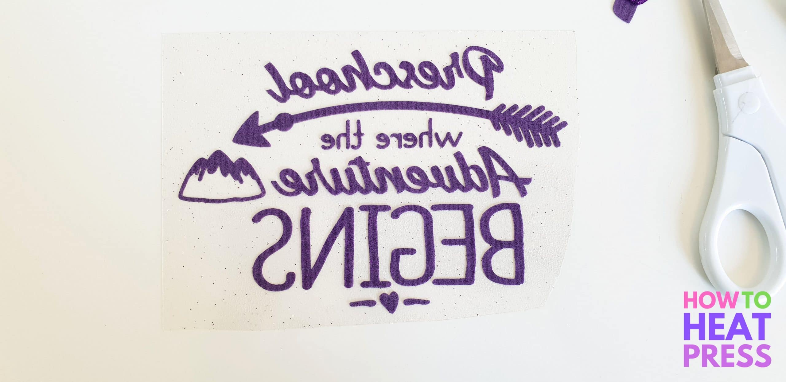 weeding glitter heat transfer vinyl
