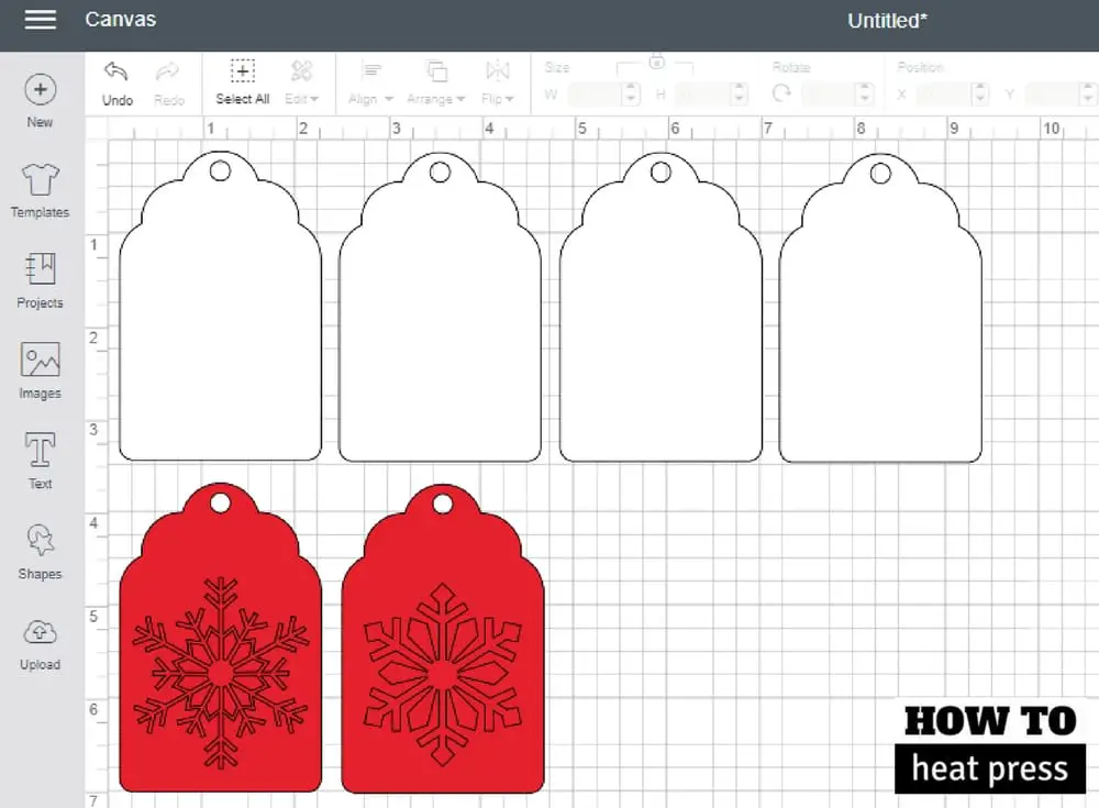 Christmas gift tags with the Cricut Explore Air 2