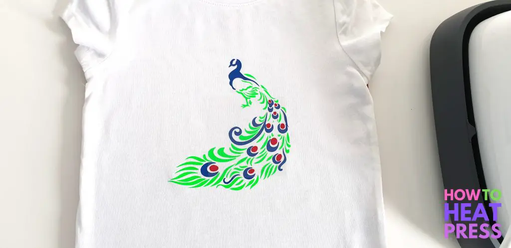 how to press multi color vinyl t shirt cricut