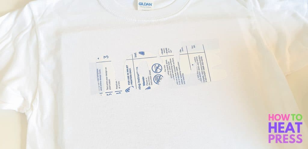 mirror reverse paper for dark shirts
