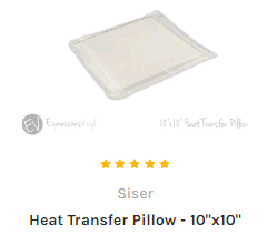 DIY heat press pillow