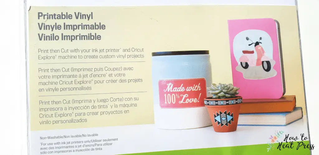 cricut printable vinyl for making DIY stickers