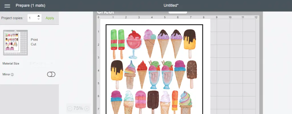 print and cut cricut printable vinyl sticker paper
