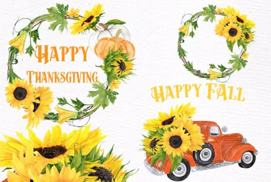 happy thanksgiving clipart