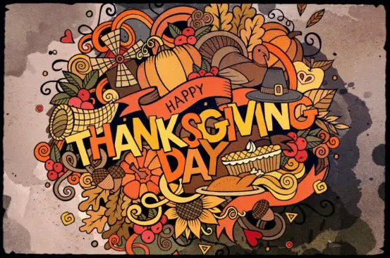 happy thanksgiving clipart