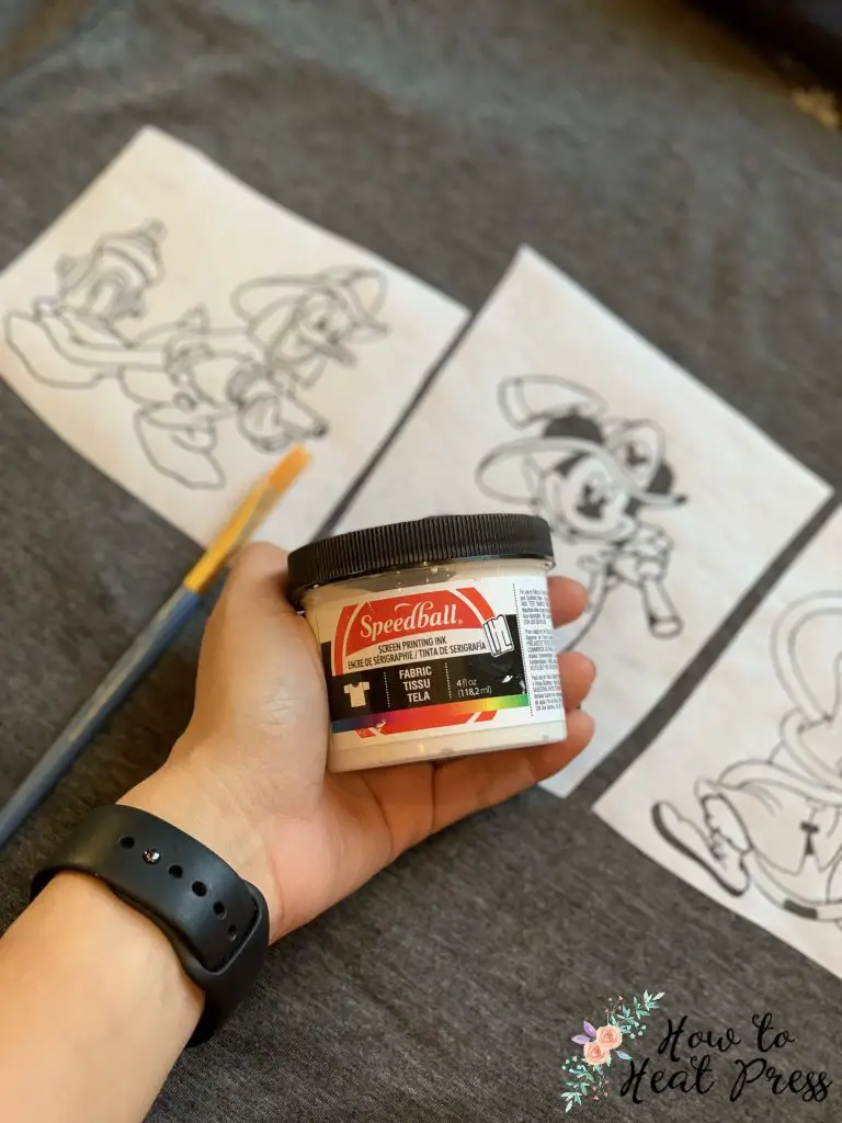 how to make a custom heat press transfer using speedball screen printing ink