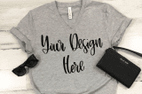grey t shirt mock up template for cricut