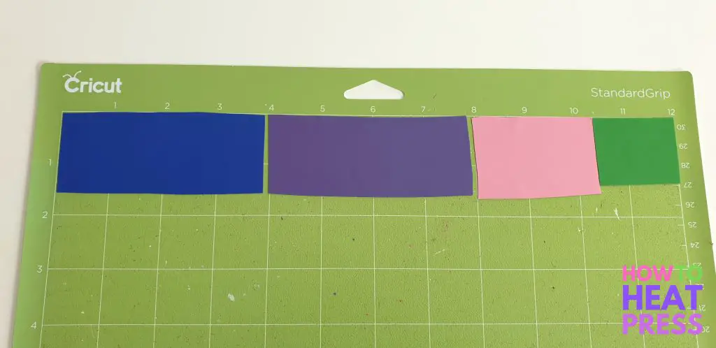 cut different vinyl colors on one cricut mat