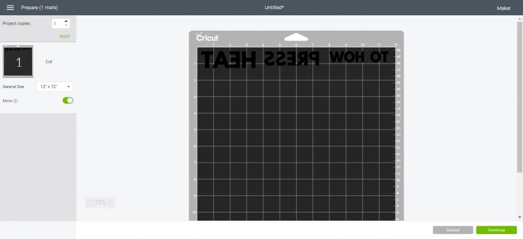 how to cut everything on one mat cricut