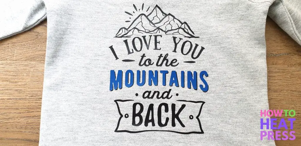 shirt with mountains design