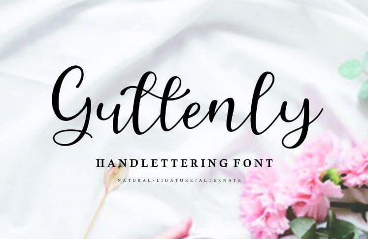Guttenly Handlettering Font