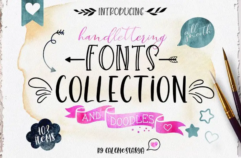 hand lettering fonts