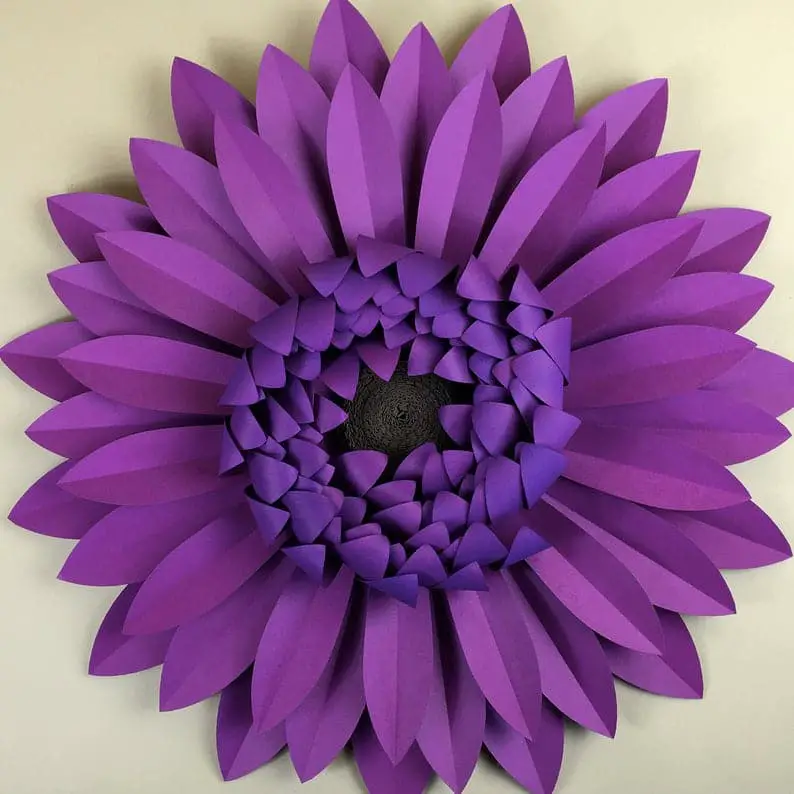 cricut paper flowers template