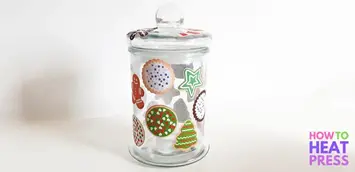 Download Free How To Make Stickers With Cricut A Diy Christmas Cookie Jar PSD Mockup Template