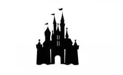 Free Cinderella Castle Outline Svg