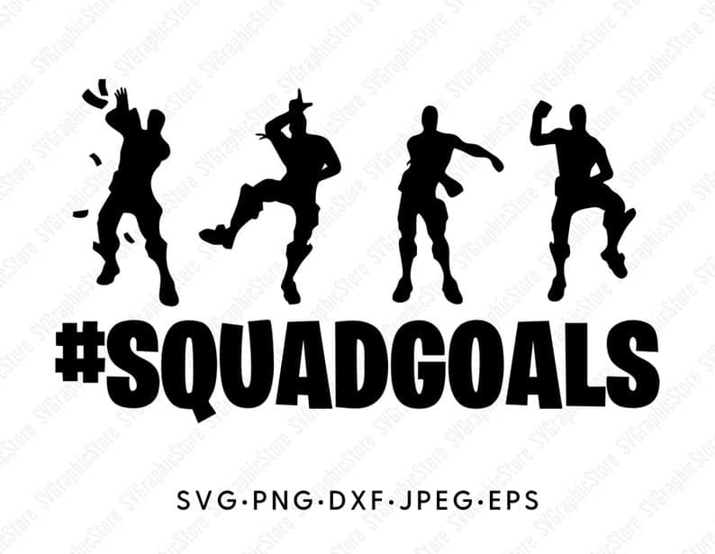 Fortnite birthday squad svg