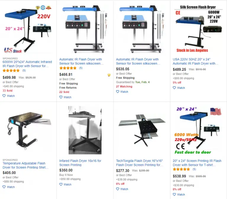 Best Flash Dryer For Screen Printing Coil & Infrared Units!