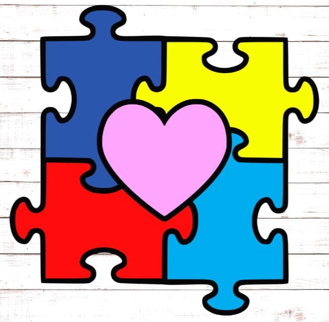 autism puzzle svg