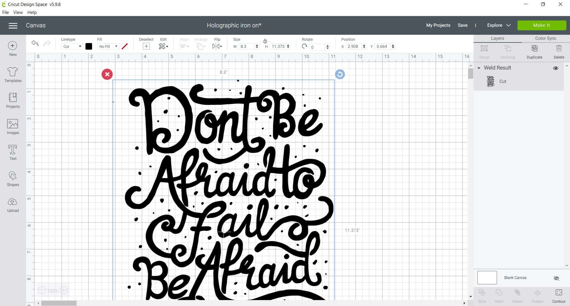 Cricut Holographic Iron On Vinyl Review & Project!