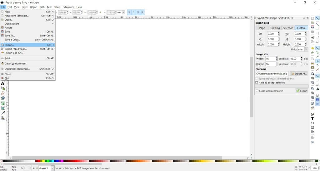 how to use inkscape to make svg files