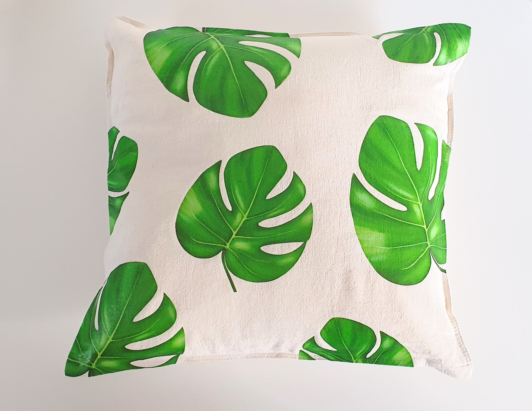 Monstera Leaf Throw Pillow With Cricut!