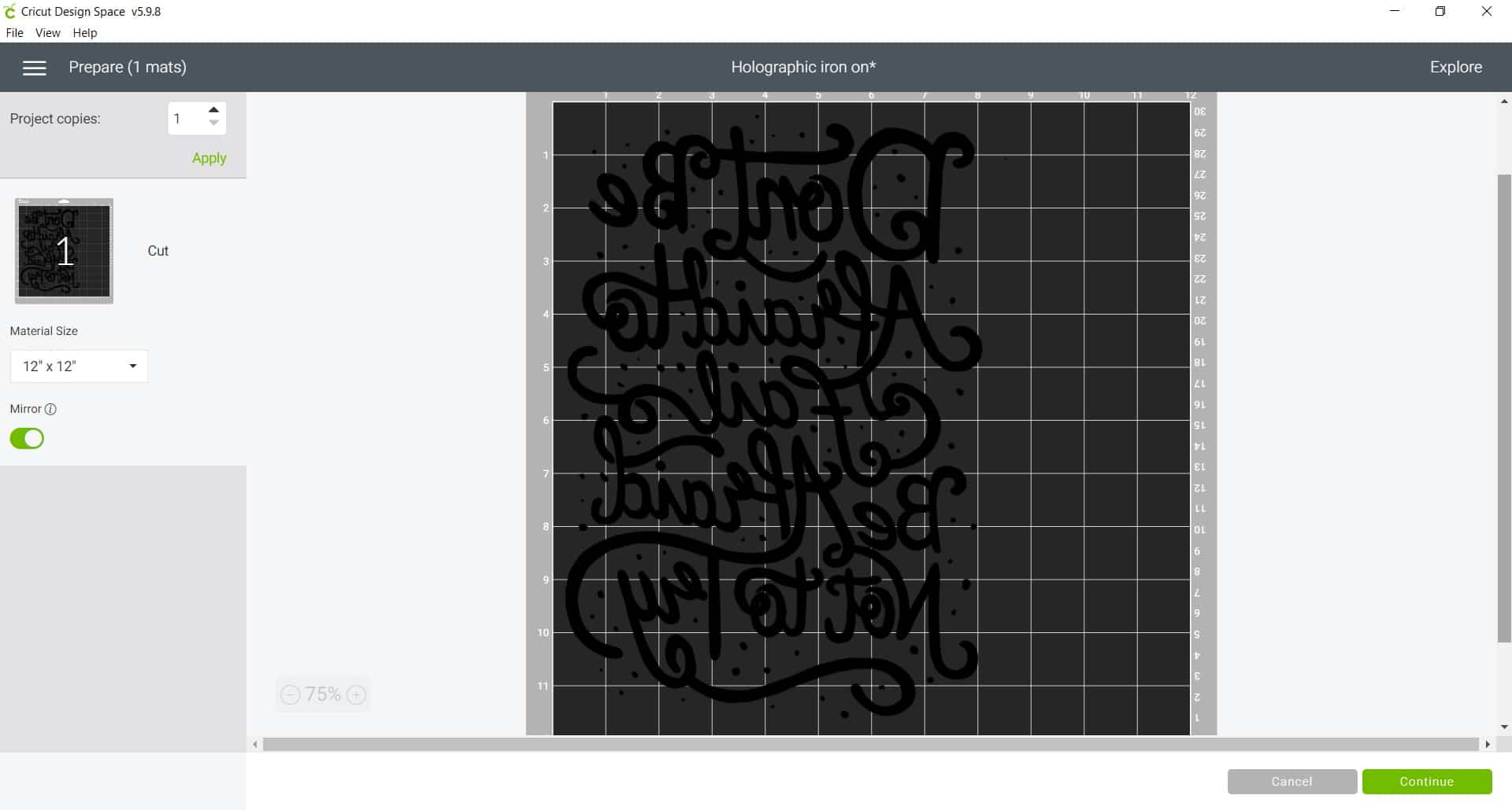 Cricut Holographic Iron On Vinyl Review & Project!