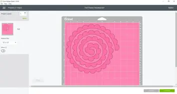 Download Free Cricut Rotary Blade Guide With Felt Flowers Project PSD Mockup Template