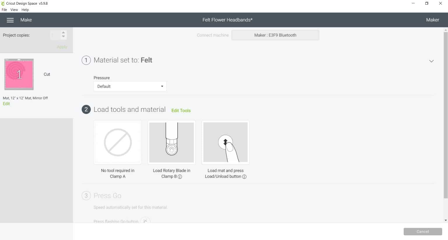 Cricut Rotary Blade Guide With Felt Flowers Project!