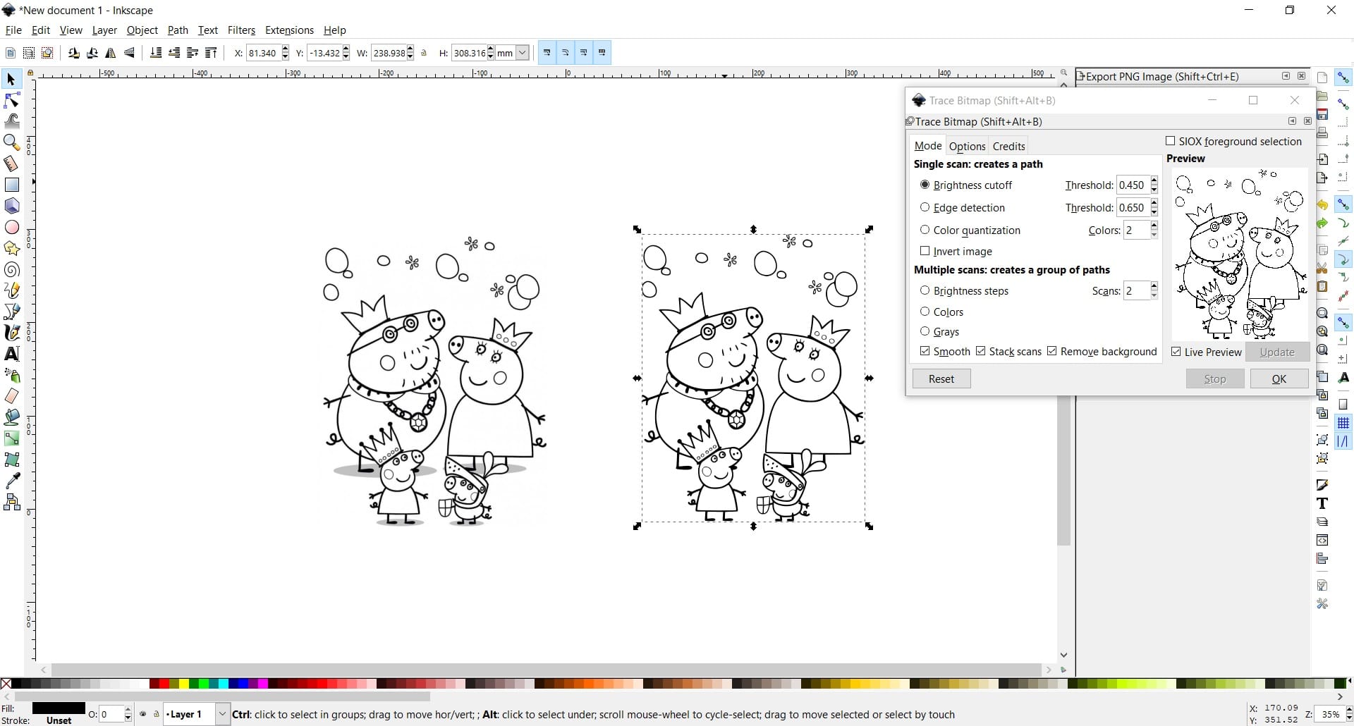 How To Convert JPEG To SVG In Inkscape