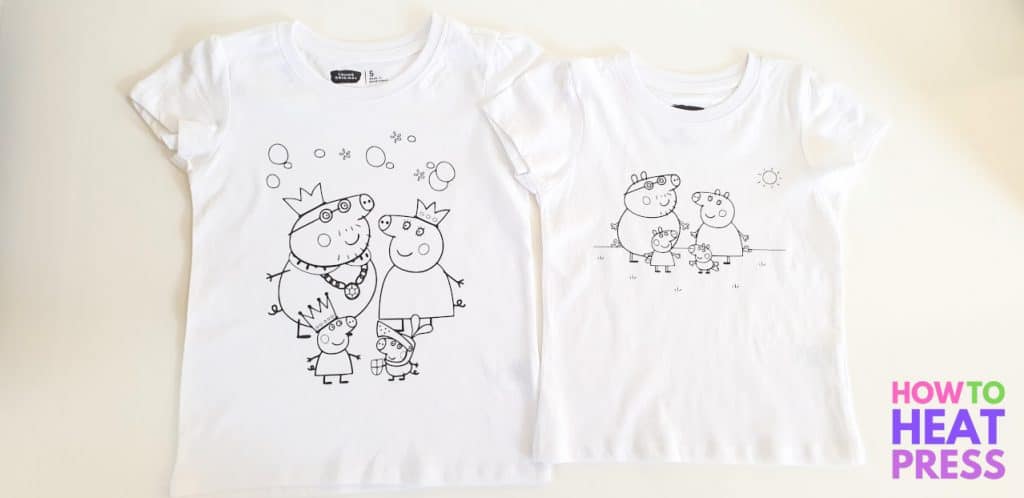 cricut childrens shirts peppa pig