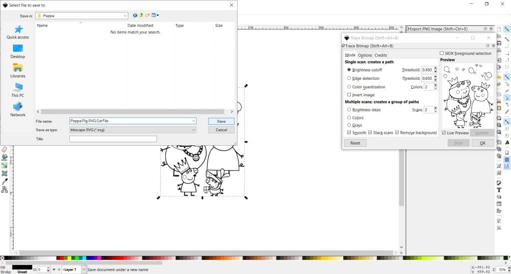 inkscape svg to html