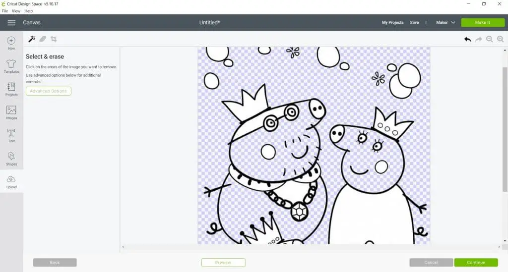 converting peppa pig jpeg to svg in inkscape