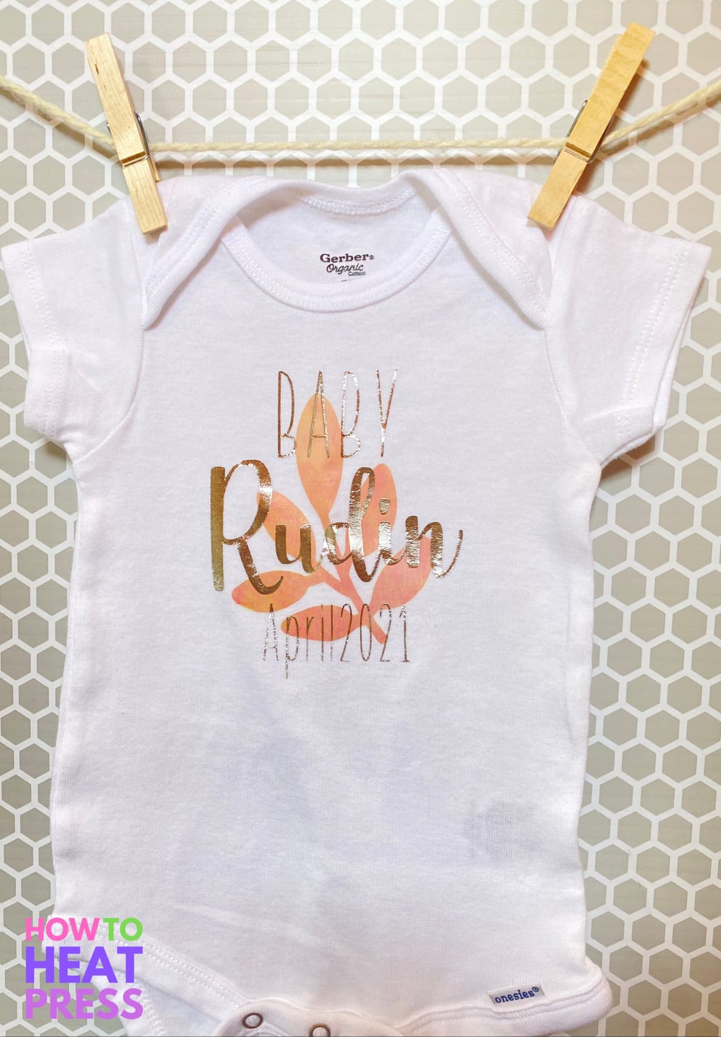 How to Make a Custom Cricut Baby Onesie® & Other Baby Gear