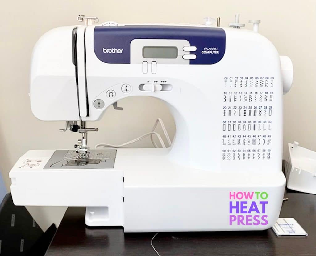 brother cs6000i reviews portable white and blue sewing machine