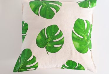 Monstera Leaf Throw Pillow With Cricut!