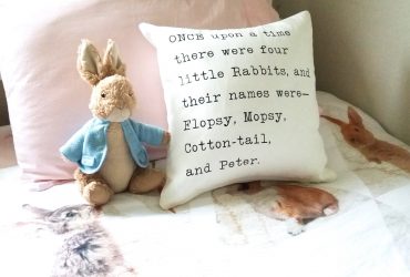 Cricut Iron On Lite Project – DIY Peter Rabbit Throw Pillow