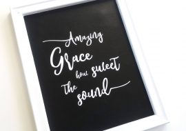 Cricut Iron On Reverse Canvas Tutorial | Free Amazing Grace SVG