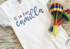 How to Make a Custom Cricut Baby Onesie® & Other Baby Gear