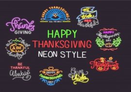 Happy Thanksgiving Clipart | Thanksgiving Cut Files | Thanksgiving Fonts