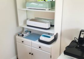 Cricut Machine Storage Project – Painting An Old Cabinet